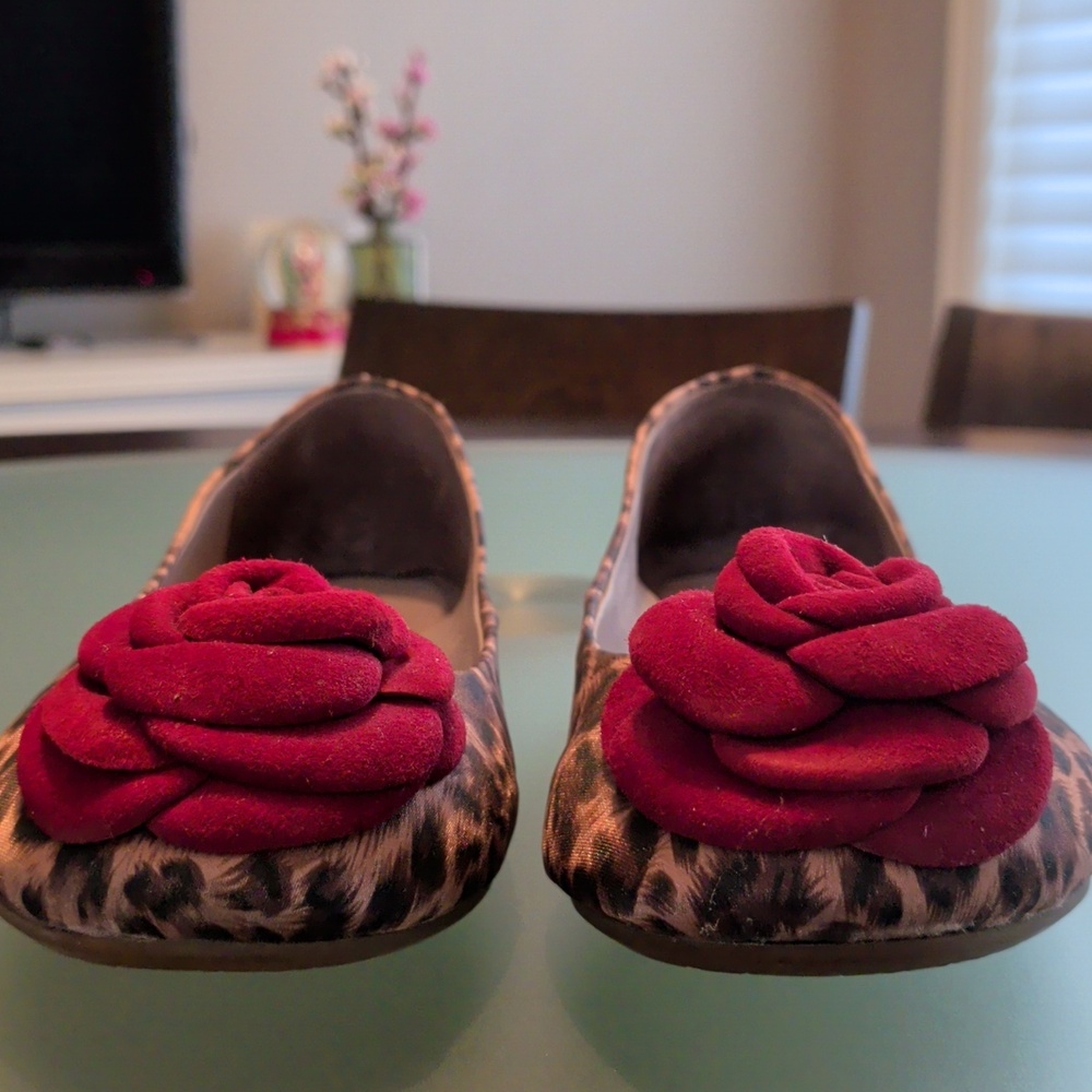 ANTHROPOLOGIE| Staccato Leopard Ballet Flats - Sz 7 - Picture 5 of 11